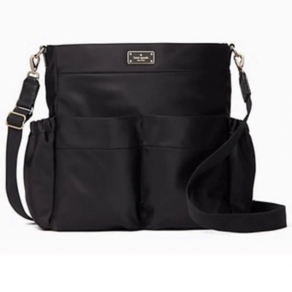 Kate Spade Black Nylon Crossbody Tote